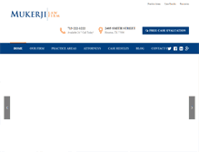 Tablet Screenshot of mukerjilaw.com